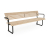 Bench Parviva larch raw