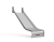 Wide stainless steel slide
